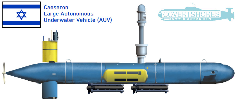 New Rare Image of Israel's 'Caesaron' Large Underwater Drone