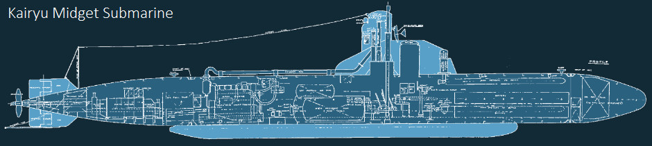 Imperial Japanese Navy 'Kairyu' Class midget submarine - Covert Shores