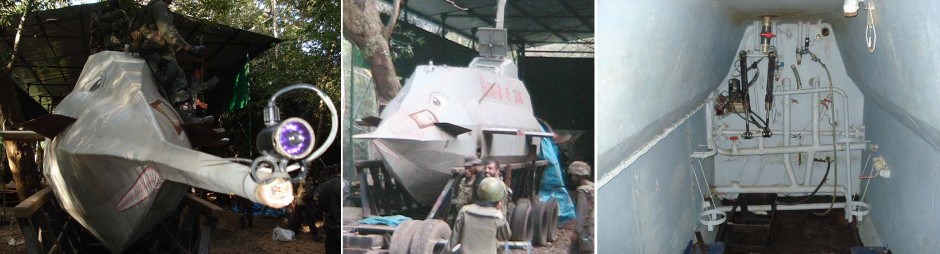 LTTE Tamil Tigers Sea Tigers homemade semi-sub