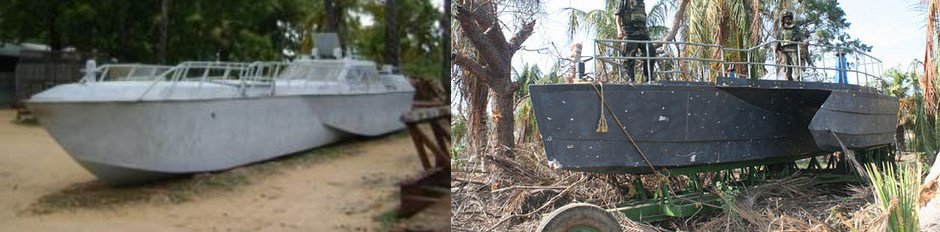 LTTE Tamil Tigers Sea Tigers homemade explosive boats