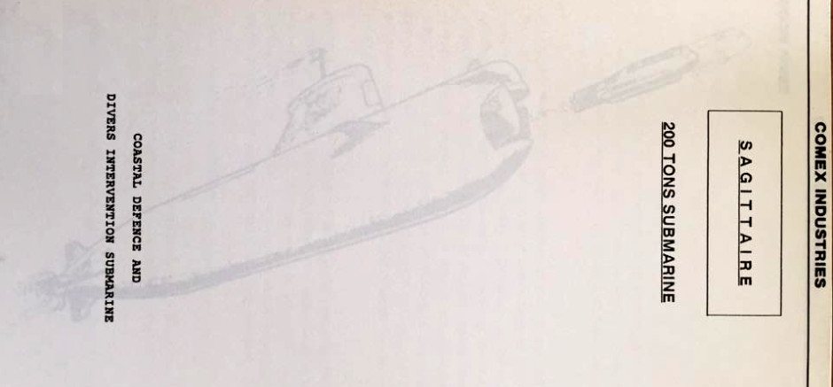 Comex Sagittaire midget submarine concept